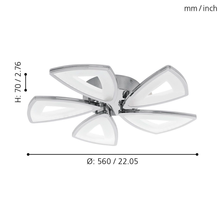 Eglo - LED plafonsko svetlo 5xLED/6W/230V