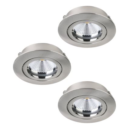 Eglo - KOMPLET 3x LED ugradno plafonsko svetlo TEDO 1xGU10-LED/5W/230V