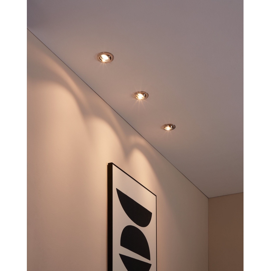 Eglo - KOMPLET 3x LED ugradno plafonsko svetlo TEDO 1xGU10-LED/5W/230V