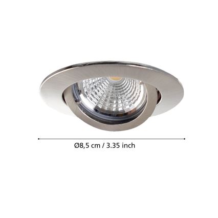 Eglo - KOMPLET 3x LED ugradno plafonsko svetlo TEDO 1xGU10-LED/5W/230V