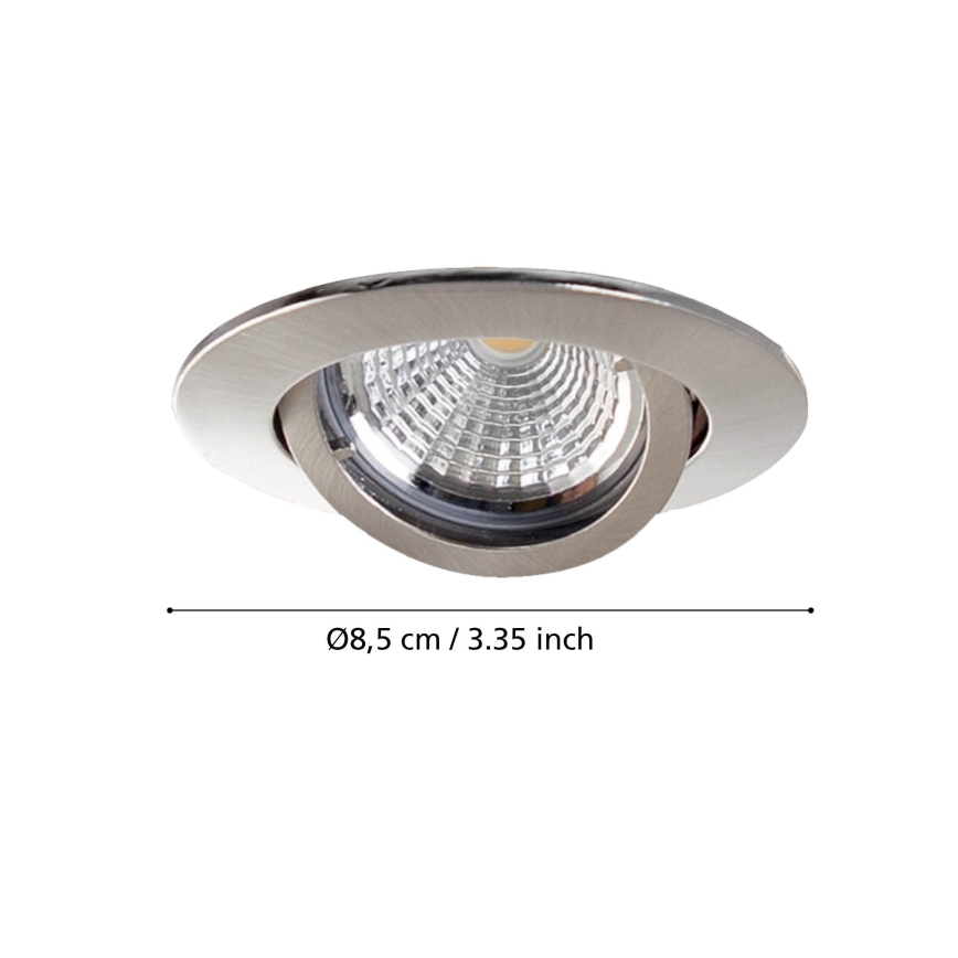Eglo - KOMPLET 3x LED ugradno plafonsko svetlo TEDO 1xGU10-LED/5W/230V