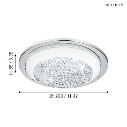 Eglo 95639 - LED plafonsko svetlo ACOLLA 3xLED/3,6W/230V