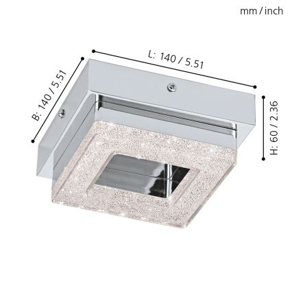 Eglo - LED plafonsko svetlo LED/4W/230V