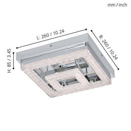 Eglo - LED plafonsko svetlo LED/12W/230V