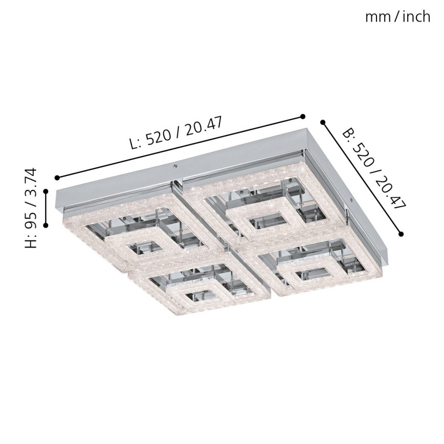 Eglo - LED plafonsko svetlo LED/48W/230V