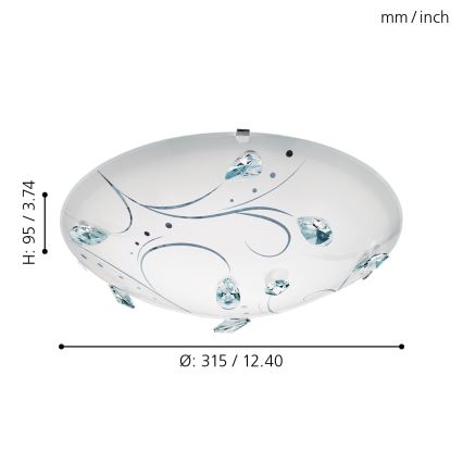 Eglo - LED plafonsko svetlo LED/16W/230V