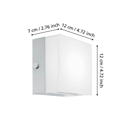 Eglo 95747 - LED zidno svetlo ALEA 2 LED/3,7W/230V