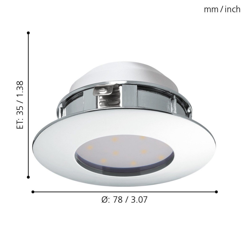 Eglo - LED ugradno plafonsko svetlo LED/4,9W/230V
