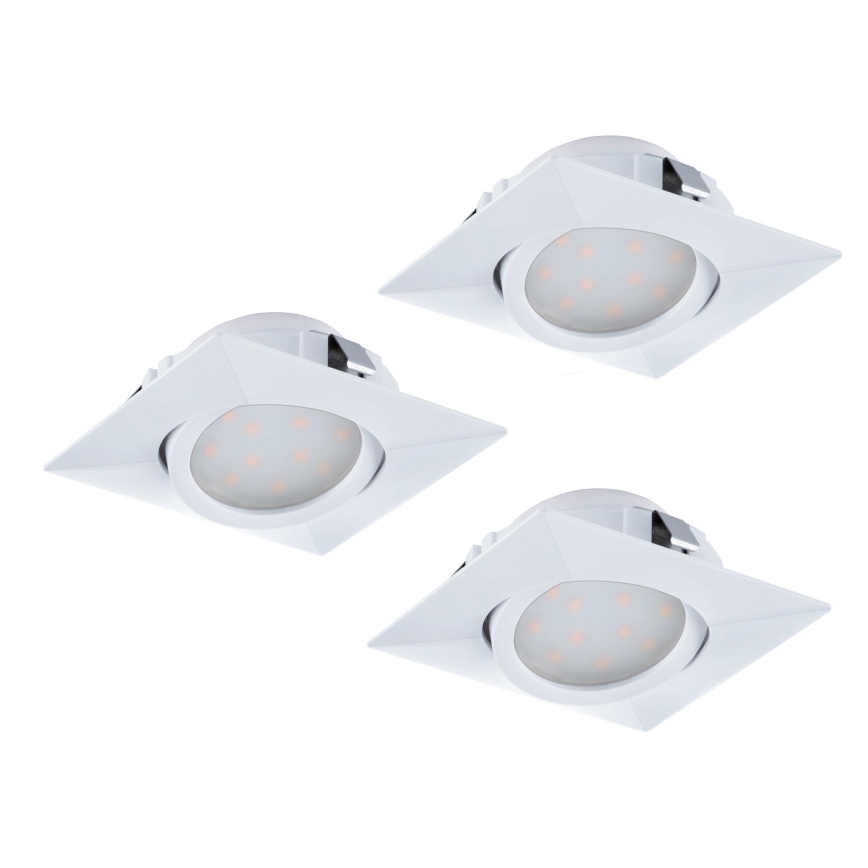 Eglo - KOMPLET 3x LED ugradnih svetiljki PINEDA LED/4,9W/230V
