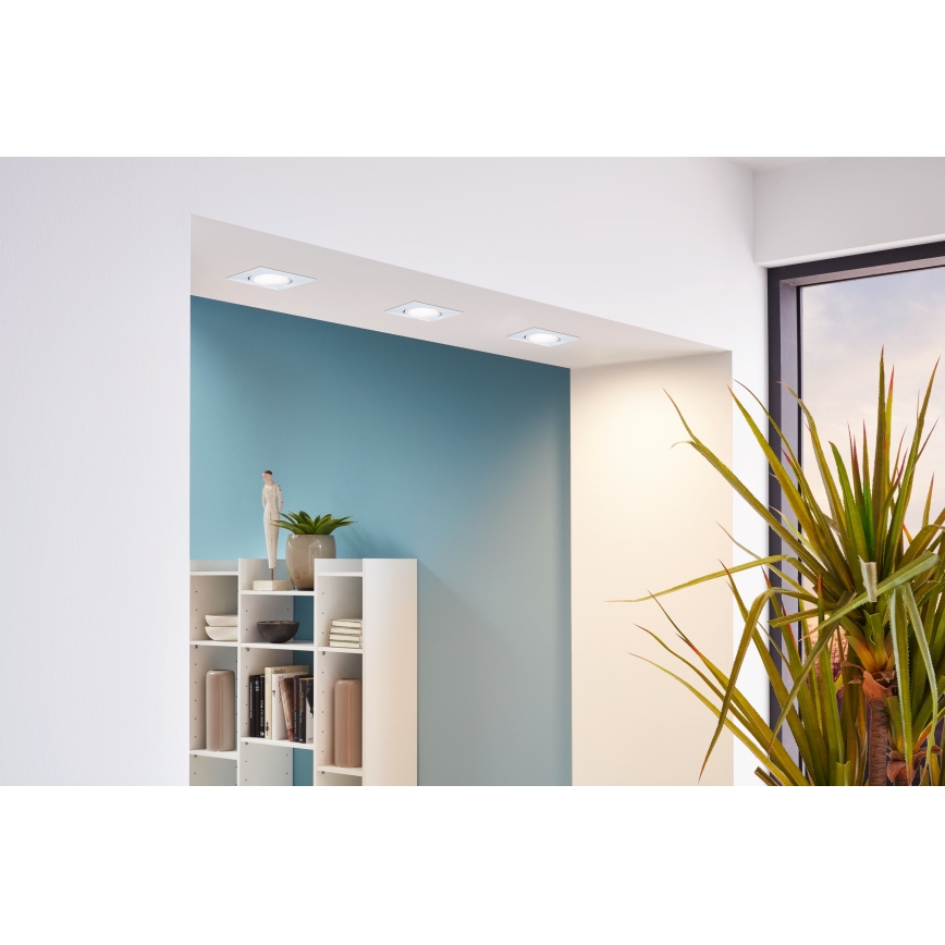 Eglo - KOMPLET 3x LED ugradnih svetiljki PINEDA LED/4,9W/230V