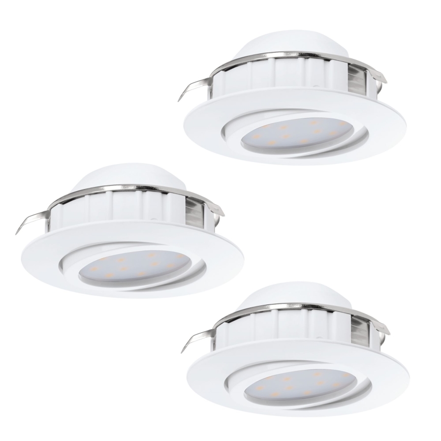 Eglo - KOMPLET 3x LED ugradna svetla PINEDA LED/4,9W/230V