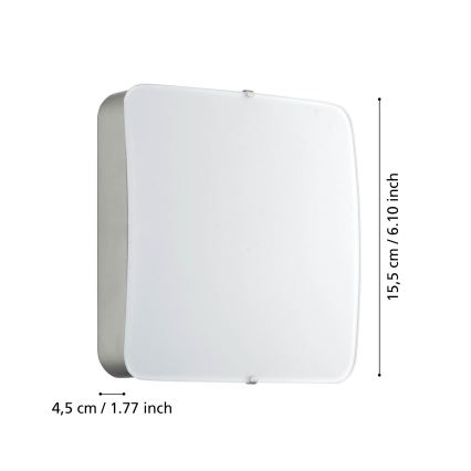 Eglo 95967 - LED stropna svetiljka CUPELLA LED/11W/230V matni hrom