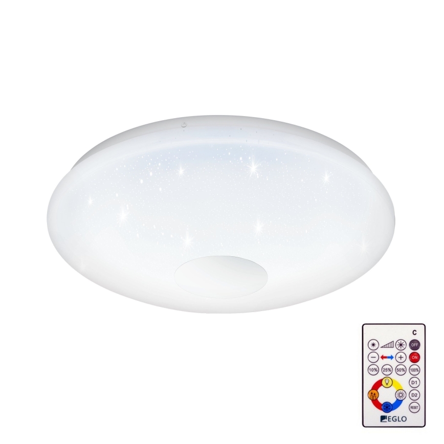 Eglo 95972 - LED prigušiva plafonjera VOLTAGO 2 LED/20W/230V + daljinski upravljač