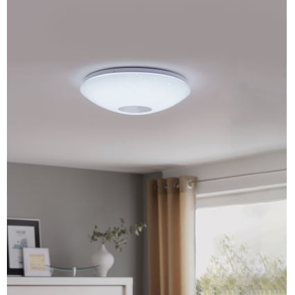 Eglo - prigušiva LED plafonska svetiljka LED/30W/230V + daljinski upravljač