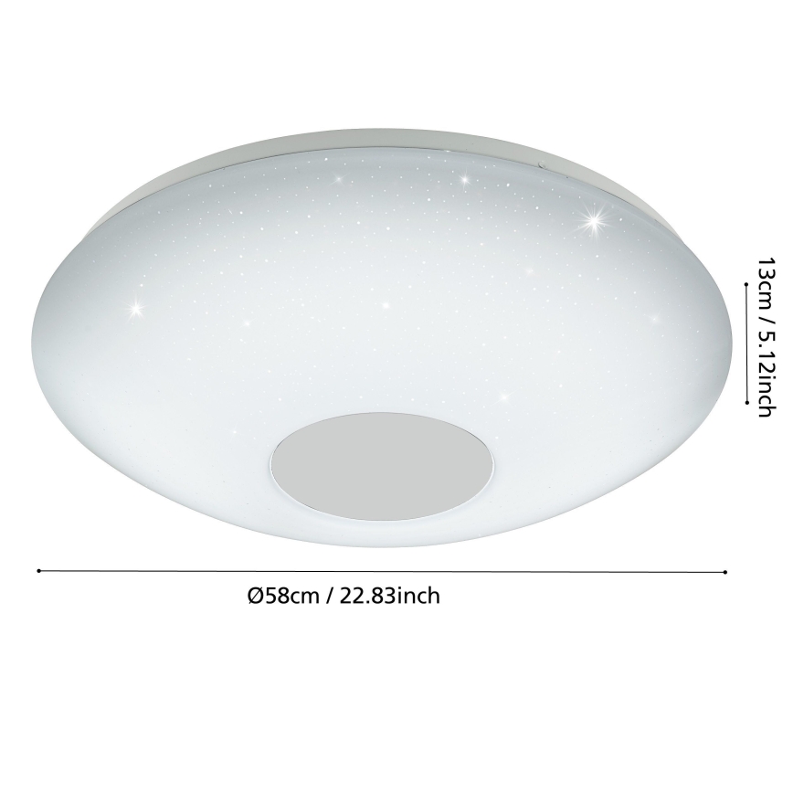 Eglo - prigušiva LED plafonska svetiljka LED/30W/230V + daljinski upravljač