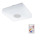 Eglo 95974 - LED prigušiva stropna svetiljka VOLTAGO 2 LED/14W/230V + daljinski upravljač