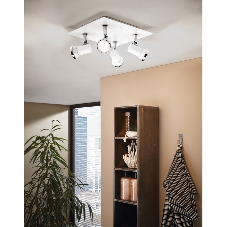 Eglo - LED kupatilsko ugradno spot svetlo 4xGU10-LED/3,3W/230V IP44
