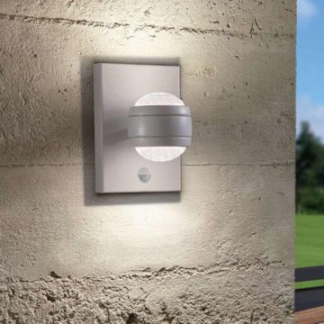 Eglo 96019 - LED spoljašnje zidno svetlo sa senzorom SESIMBA 1 2xLED/3,7W IP44