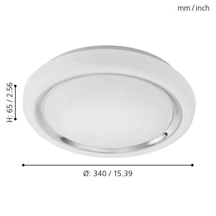 Eglo - plafonsko LED svetlo LED/18W/230V