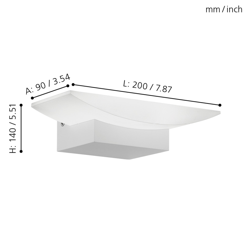 Eglo - LED zidna svetiljka LED/5,6W/230V