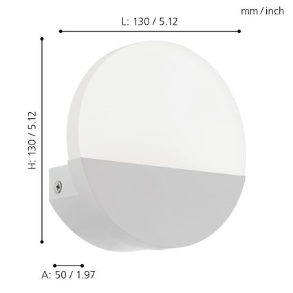 Eglo - LED zidna svetiljka LED/4,5W/230V