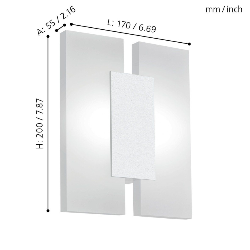Eglo - LED zidno svetlo 2xLED/4,5W/230V