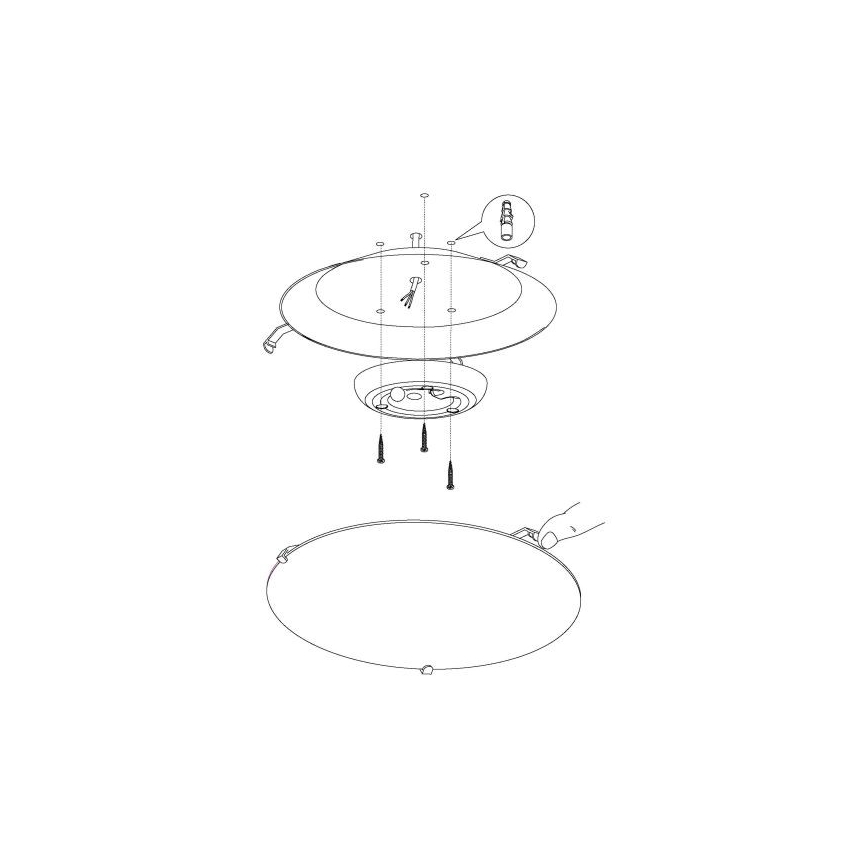 Eglo - LED plafonsko svetlo LED/11W/230V