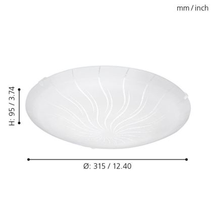 Eglo - LED plafonsko svetlo LED/11W/230V