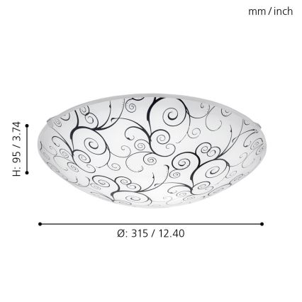 Eglo - LED stropno svetlo LED/11W/230V