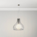 Eglo 96211 - Luster na sajli TINDORI 1xE27/60W/230V Ø 50 cm, bela