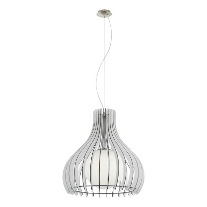 Eglo 96211 - Luster na sajli TINDORI 1xE27/60W/230V Ø 50 cm, bela