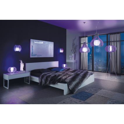 Eglo 96211 - Luster na sajli TINDORI 1xE27/60W/230V Ø 50 cm, bela