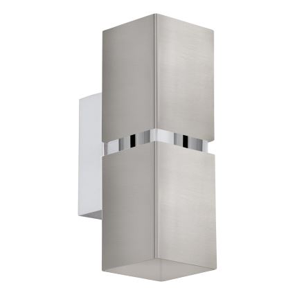 Eglo 96264 - LED zidna svetiljka PASSA 2xGU10/2,8W/230V kvadratna