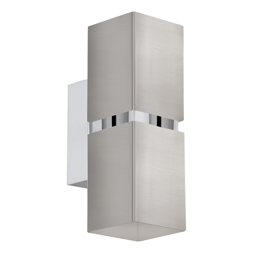 Eglo 96264 - LED zidna svetiljka PASSA 2xGU10/2,8W/230V kvadratna