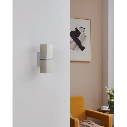 Eglo 96264 - LED zidna svetiljka PASSA 2xGU10/2,8W/230V kvadratna