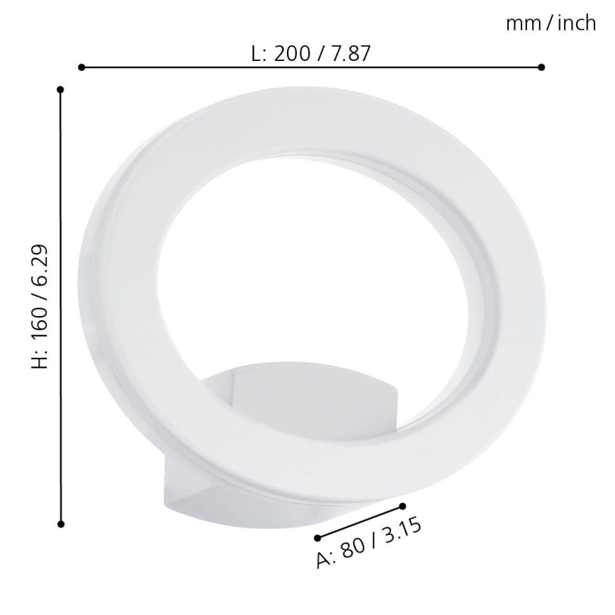 Eglo 96274 - LED spoljno zidno svetlo EMOLLIO LED/10W/230V IP44