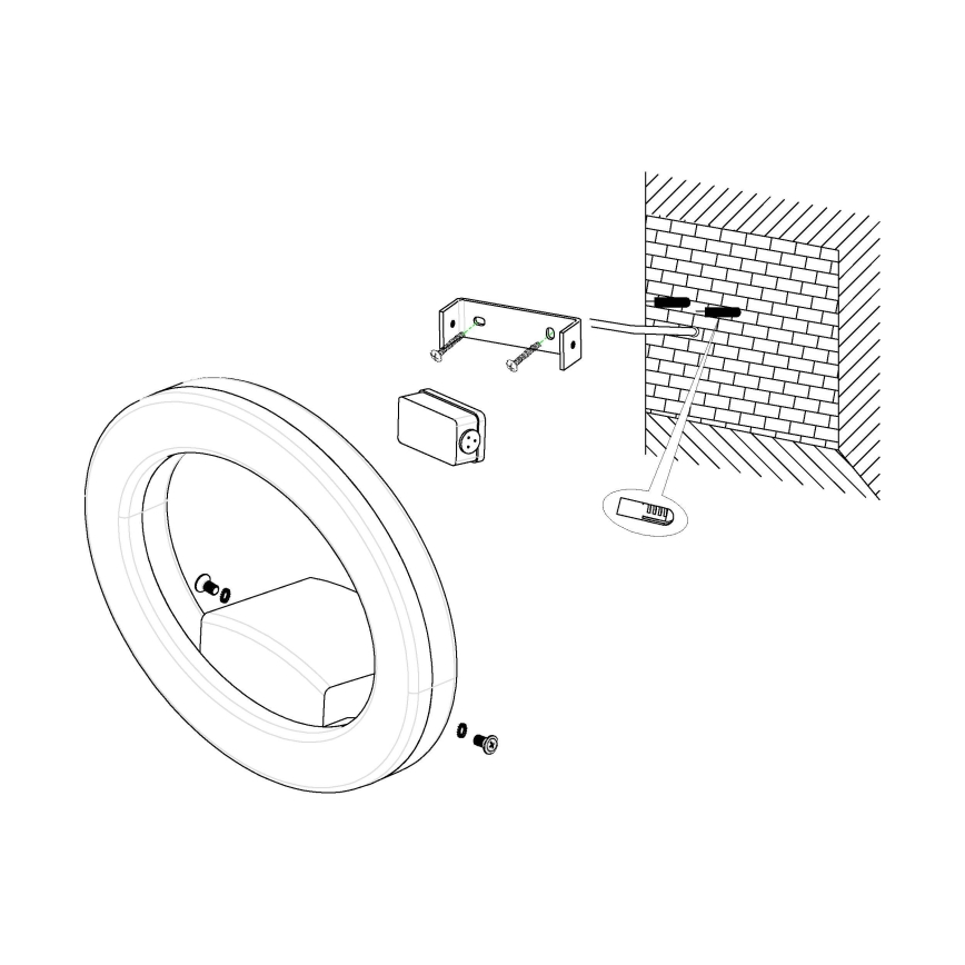 Eglo 96274 - LED spoljno zidno svetlo EMOLLIO LED/10W/230V IP44