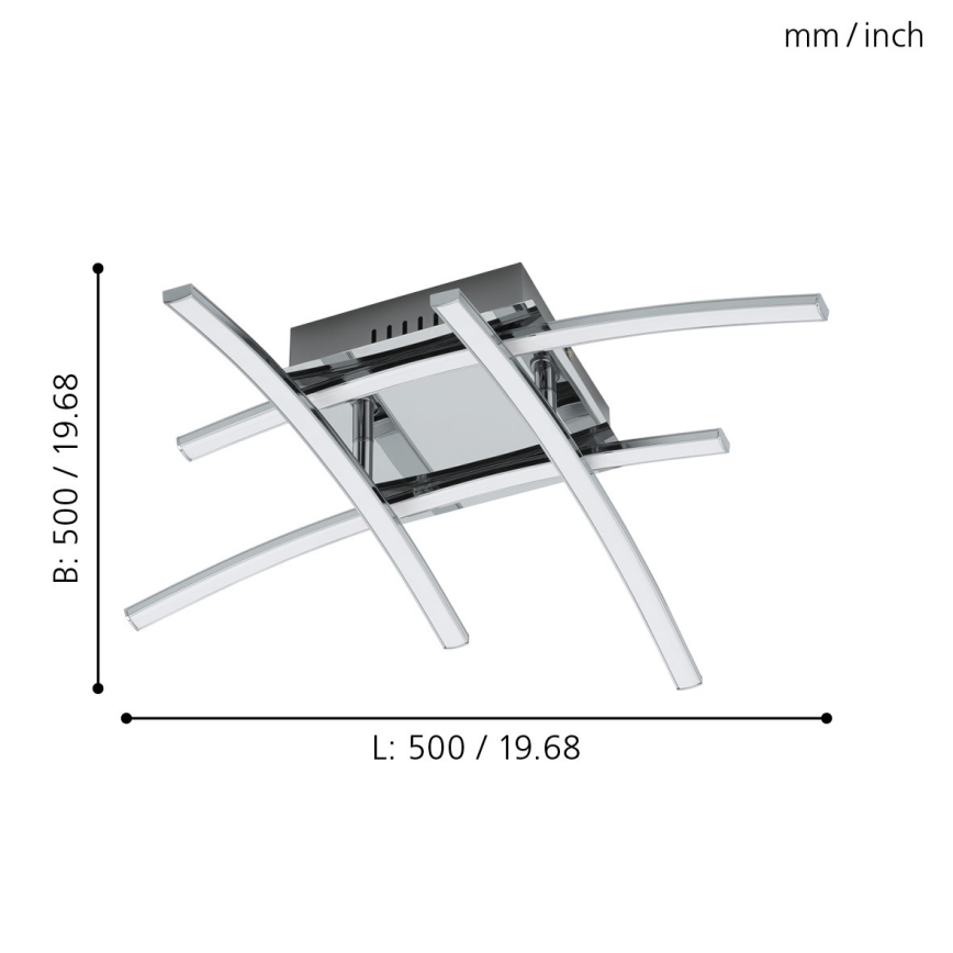 Eglo - LED plafonski luster 4xLED/5W/230V