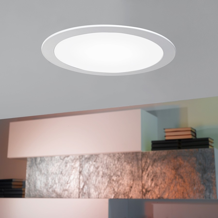 Eglo 96407 - LED prigušiva ugradna stropna svetiljka FUEVA 1 LED/10,95W/230V Ø17 cm