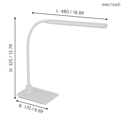 Eglo - LED prigušiva stona lampa LED/3,5W/230V