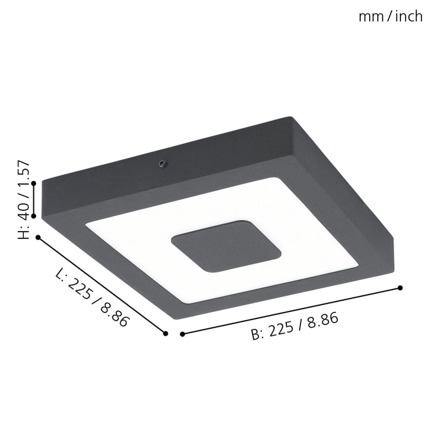 Eglo - LED spoljašnje plafonsko svetlo LED/16,5W/230V IP44