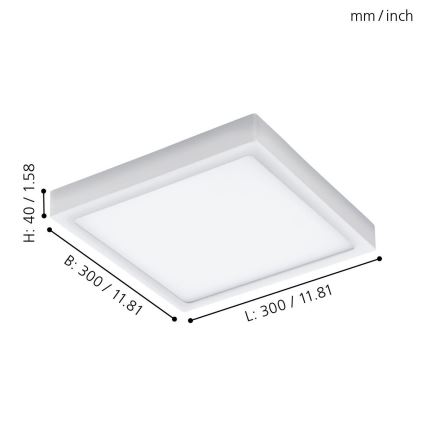 Eglo 96494 - Spoljno LED plafonsko svetlo ARGOLIS LED/22W IP44