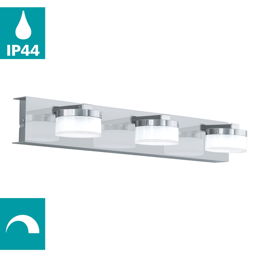 Eglo - LED prigušiva zidna lampa za kupatilo 3xLED/7,2W/ IP44