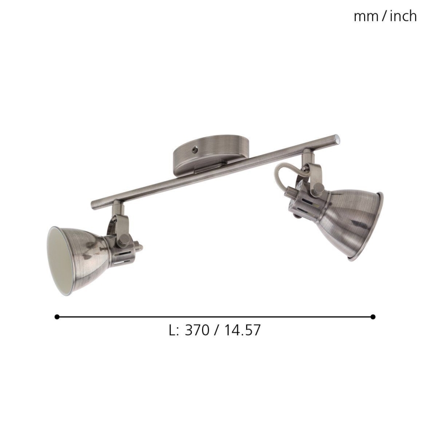 Eglo 96553 - LED spot svetiljka SERAS 2x GU10/3,3W/230V