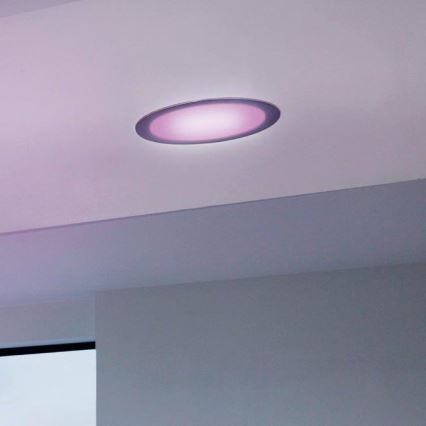 Eglo - LED RGB prigušiva ugradna plafonska svetiljka FUEVA-C LED/15,6W/230V pr. 22,5 cm