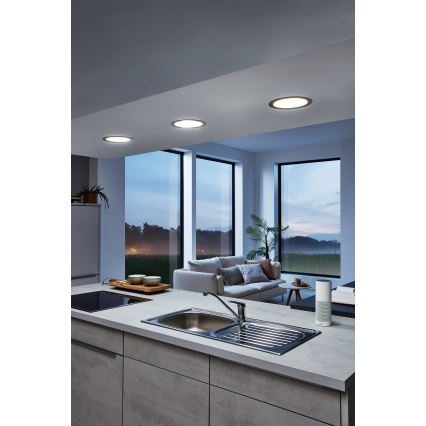 Eglo - LED RGB prigušiva ugradna plafonska svetiljka FUEVA-C LED/15,6W/230V pr. 22,5 cm