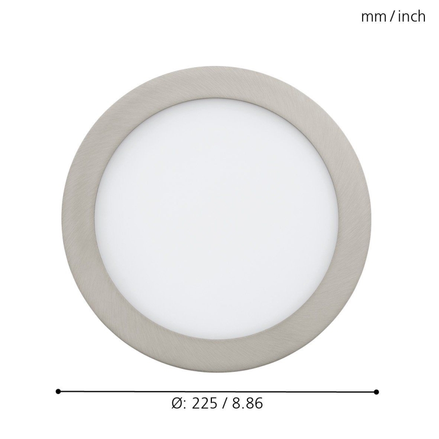 Eglo - LED RGB prigušiva ugradna plafonska svetiljka FUEVA-C LED/15,6W/230V pr. 22,5 cm