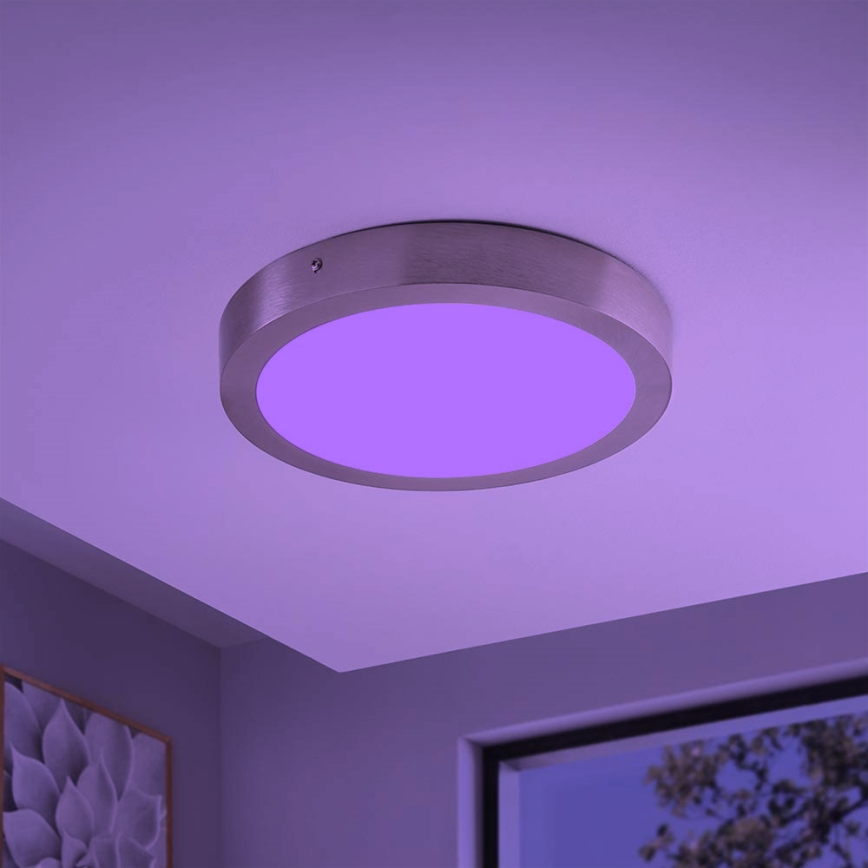 Eglo - LED RGBW prigušiva plafonska svetiljka FUEVA-C LED/21W/230V Bluetooth pr. 30 cm