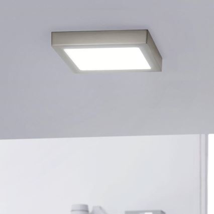 Eglo - LED RGBW prigušiva plafonska svetiljka FUEVA-C LED/15,6W/230V Bluetooth 22,5x22,5 cm
