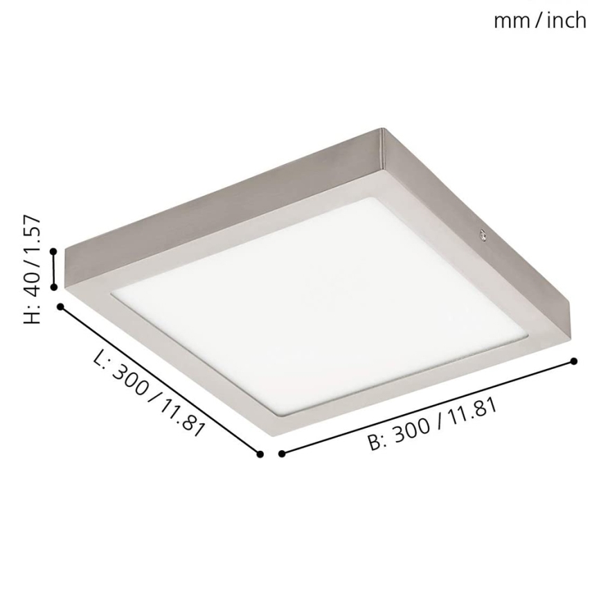 Eglo - LED RGBW prigušiva stropna svetiljka FUEVA-C LED/21W/230V 30x30 cm
